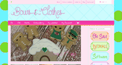 Desktop Screenshot of bowsandclothes.com